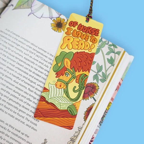 Of Horse I Love to Read Bookmark with Tassel | Turtle's Soup