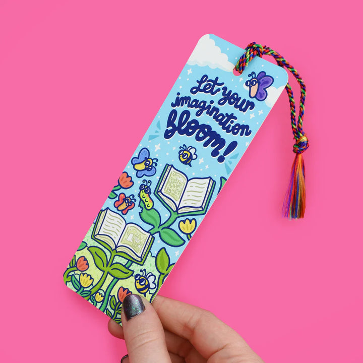 Let Your Imagination Bloom Bookmark with Tassel | Turtle's Soup