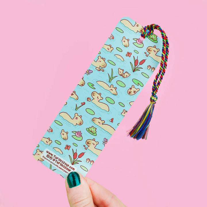 Reading Makes Me Capy Capybara Bookmark With Tassel | Turtle's Soup