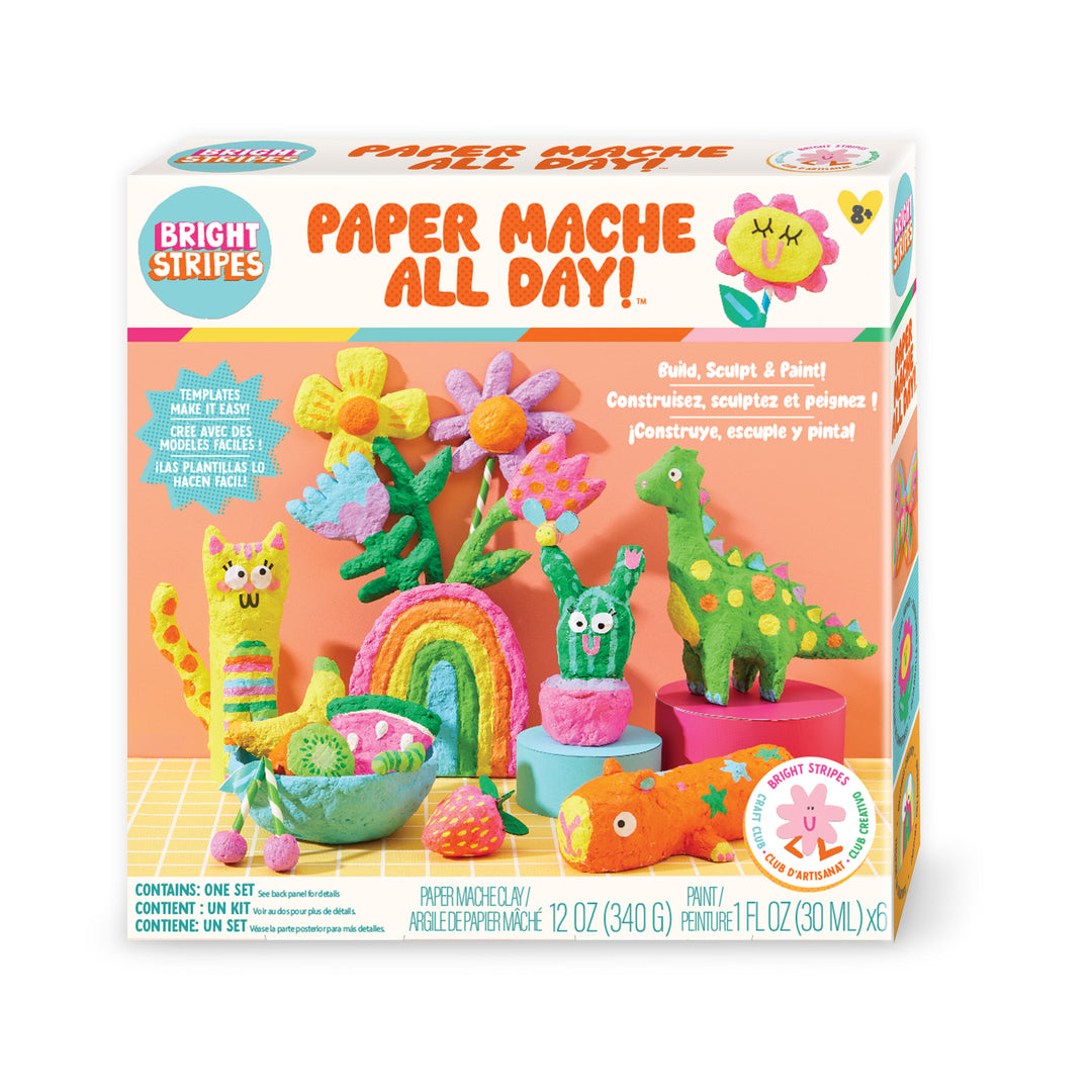 Paper Mache All Day | Bright Stripes