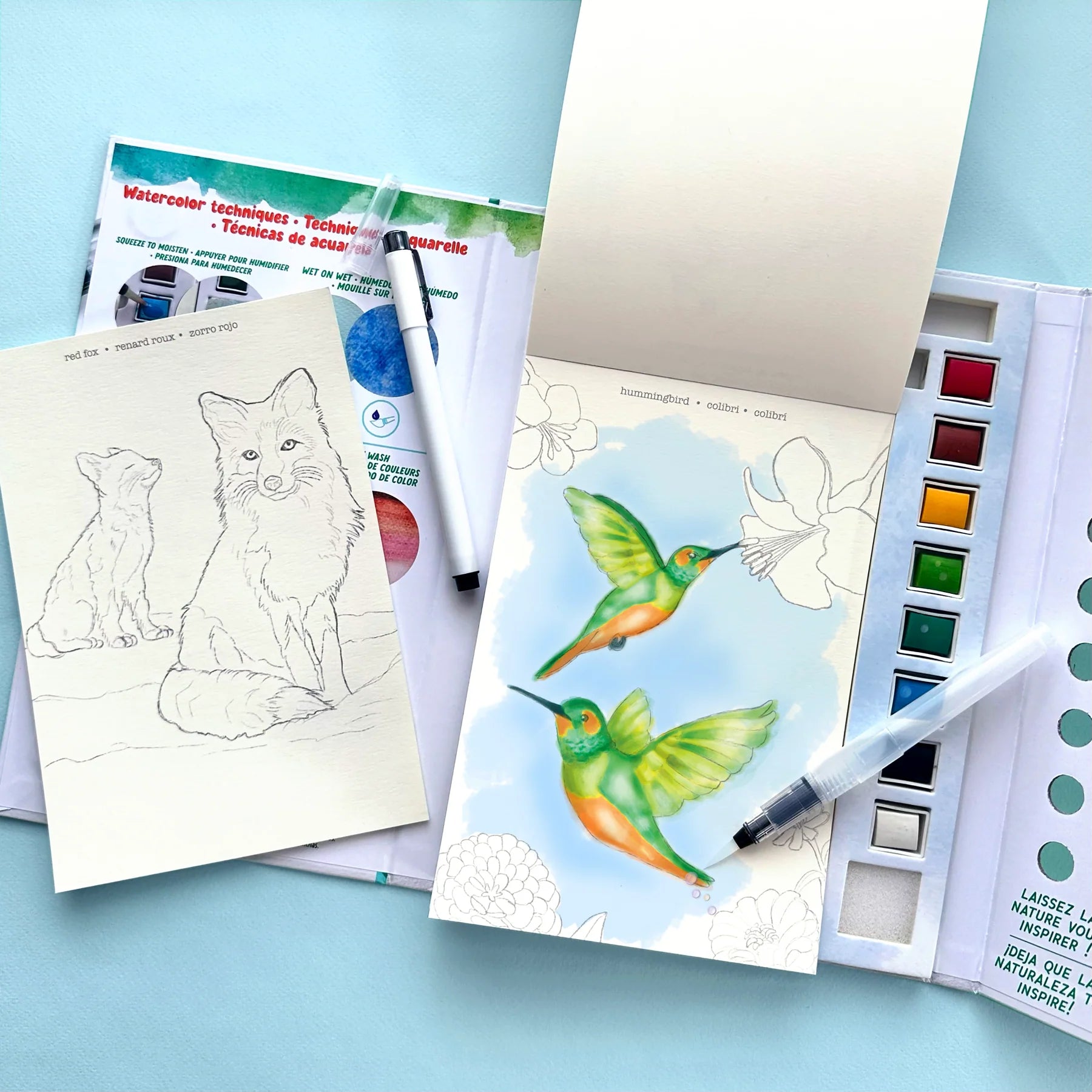 Watercolor Journal - Fauna | Bright Stripes