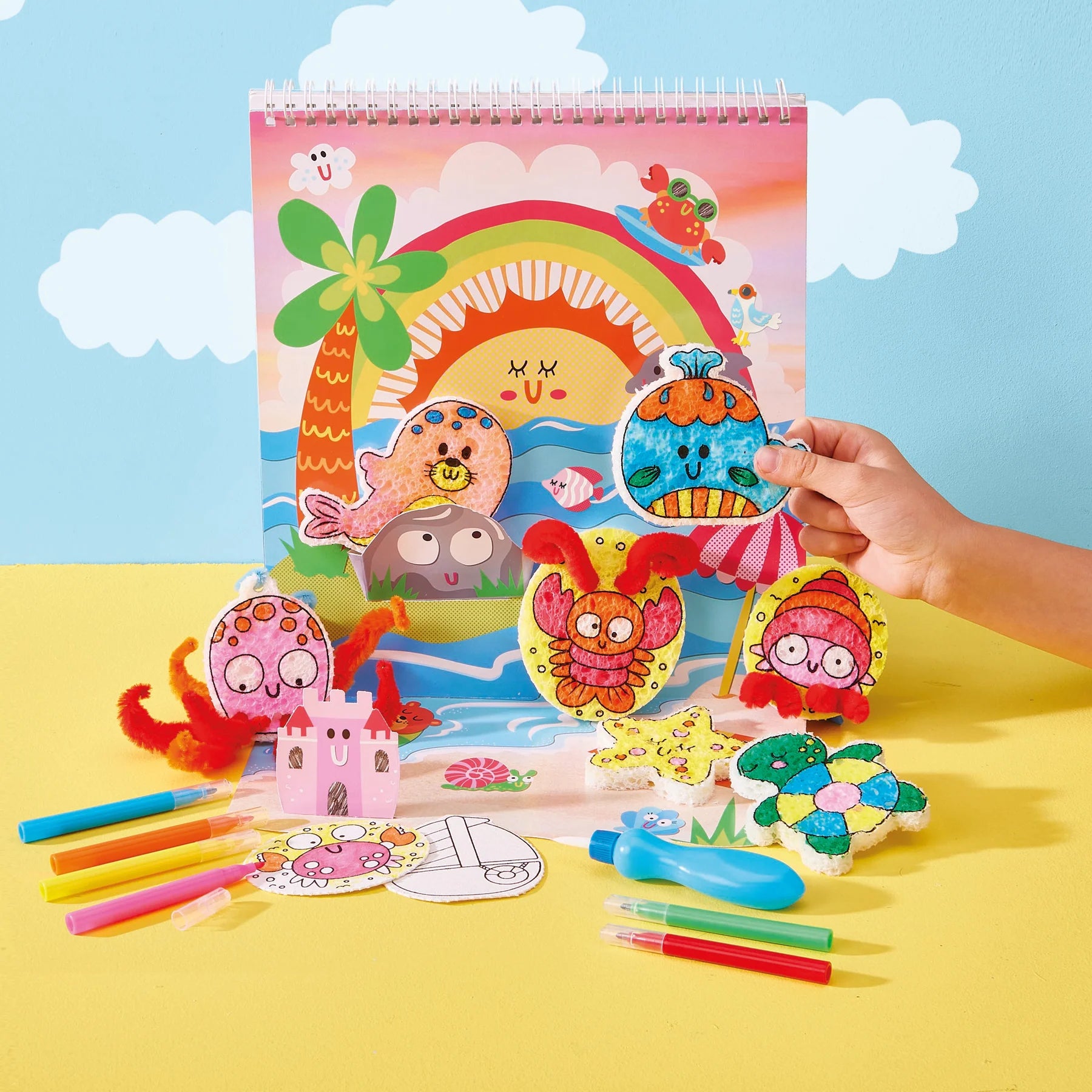 Puffy Pages | Bright Stripes
