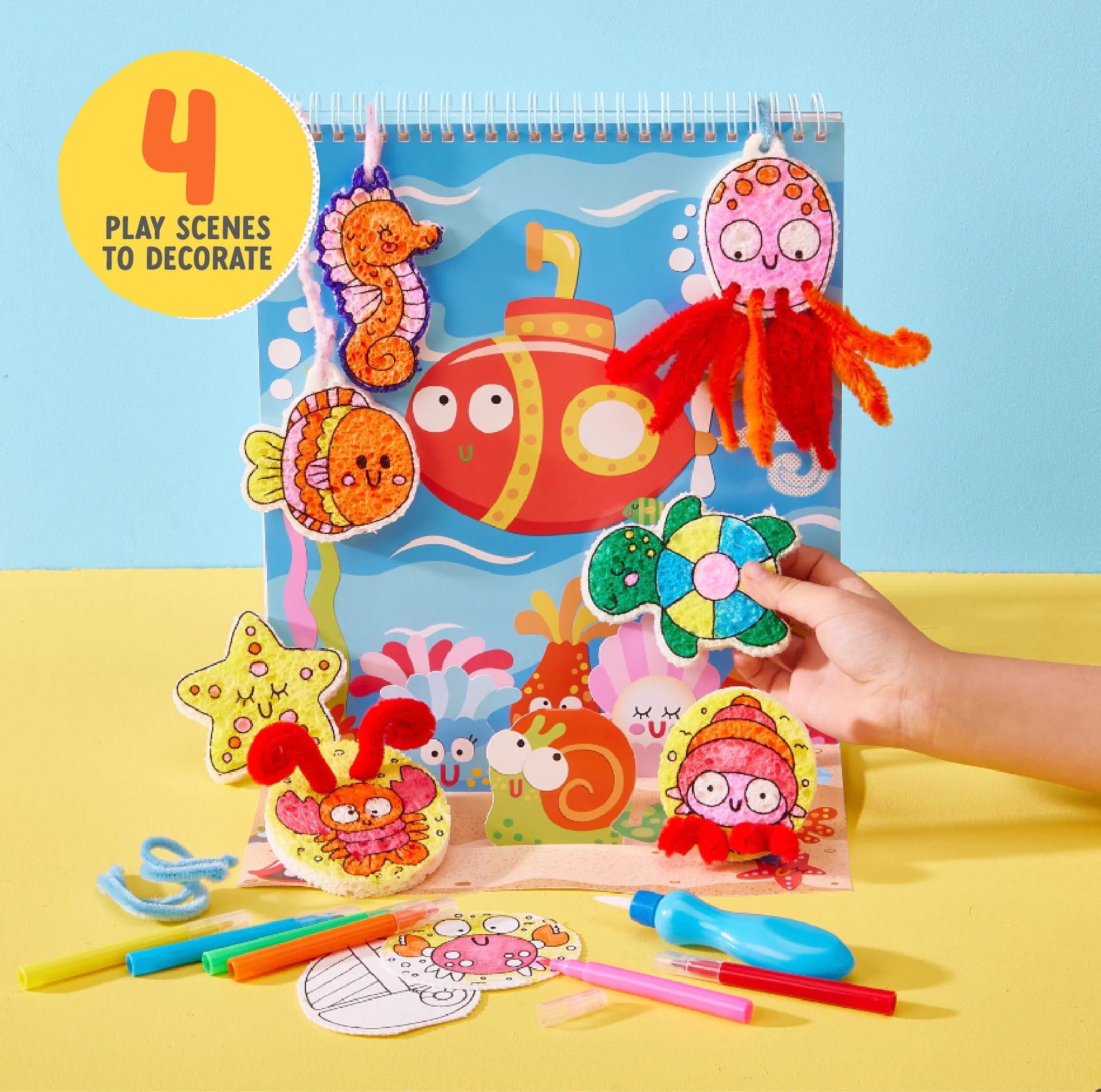 Puffy Pages | Bright Stripes