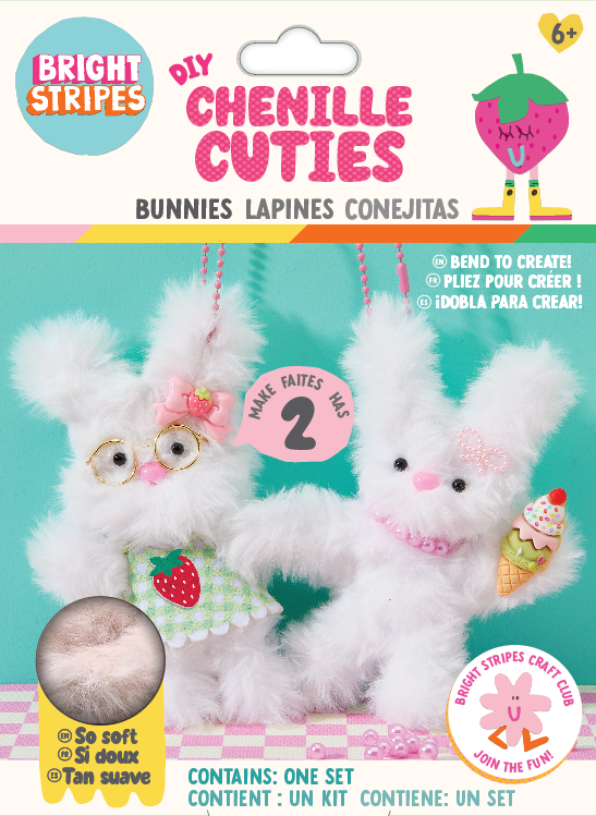 DIY Chenille Cuties- Bunny Babes | Bright Stripes