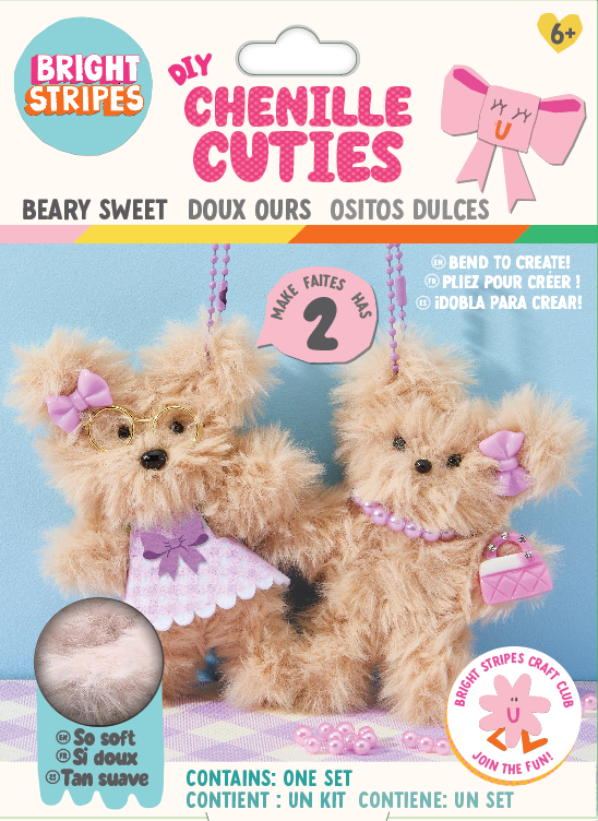 DIY Chenille Cuties- Beary Sweet | Bright Stripes