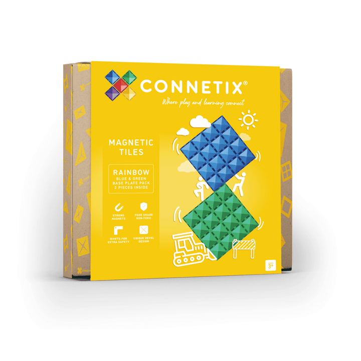 Rainbow Blue & Green Base Plate 2 pc | Connetix