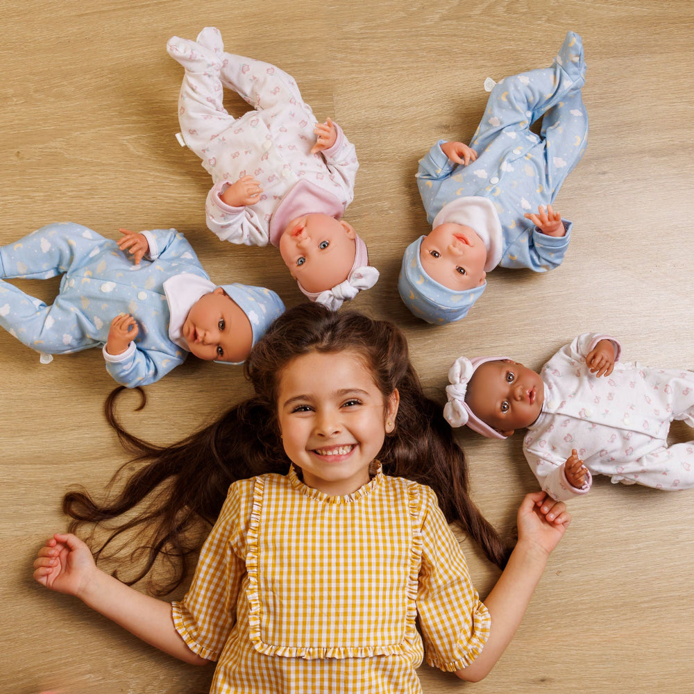 Bonbebé 15.5" Weighted Reborn Baby Doll in Pink with Real Heartbeat - 16-Piece Gift Set | JC Toys - LOCAL PICKUP ONLY