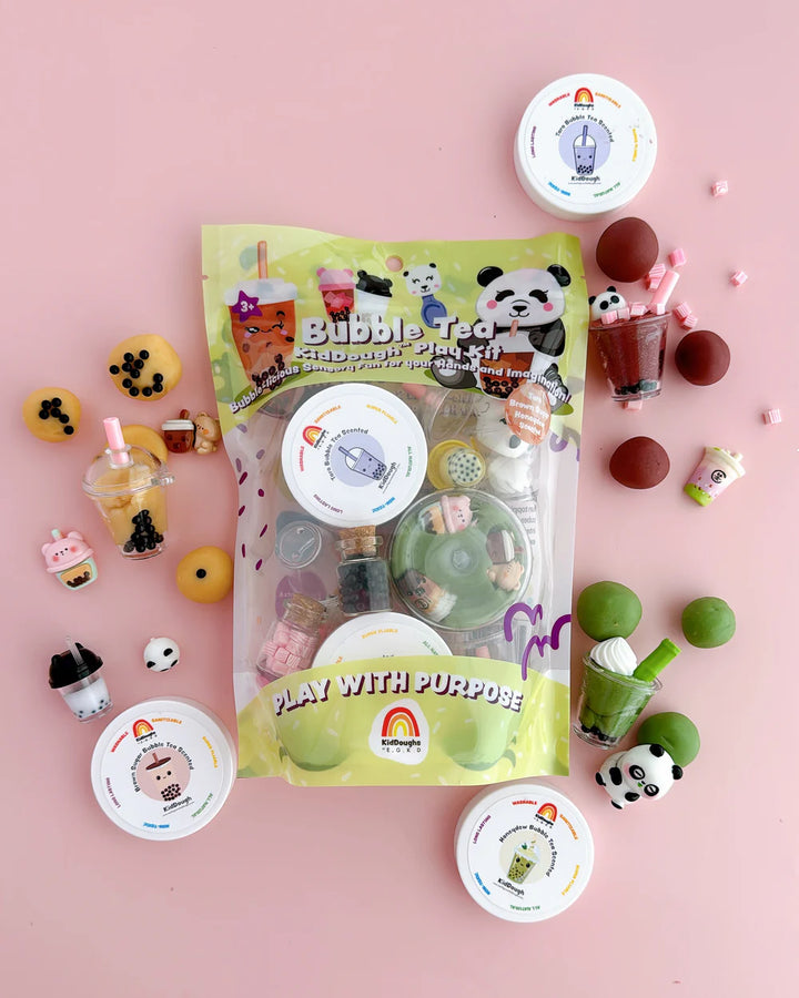 Bubble Tea KidDough Play Kit | Earth Grown KidDough