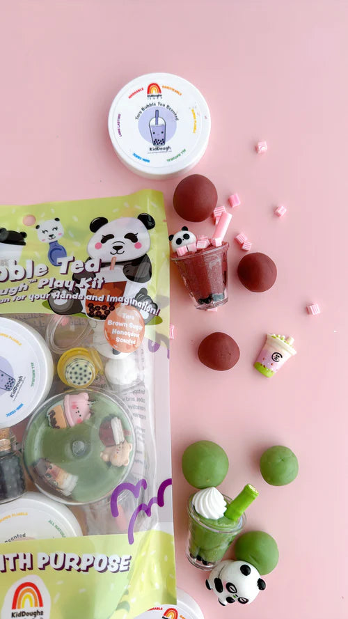 Bubble Tea KidDough Play Kit | Earth Grown KidDough