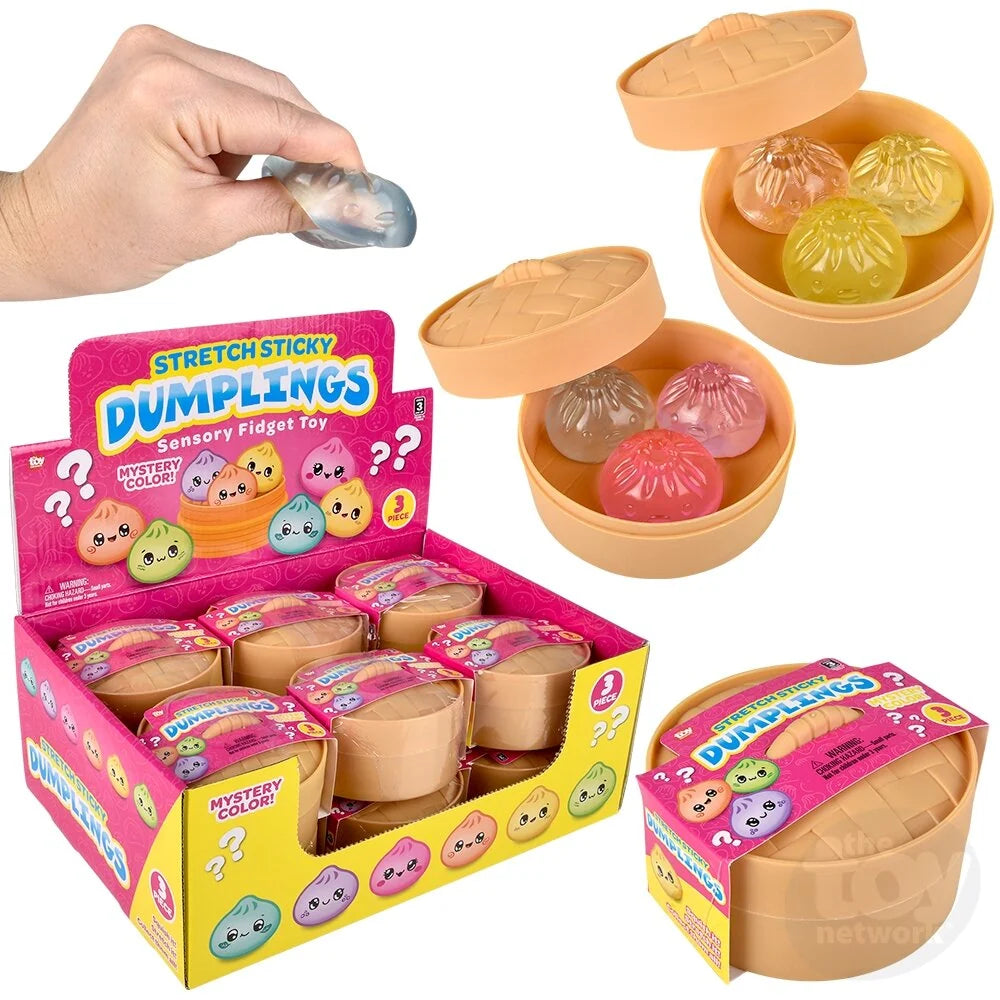 3 Pc Stretch Sticky Surprise Dumplings | The Toy Network