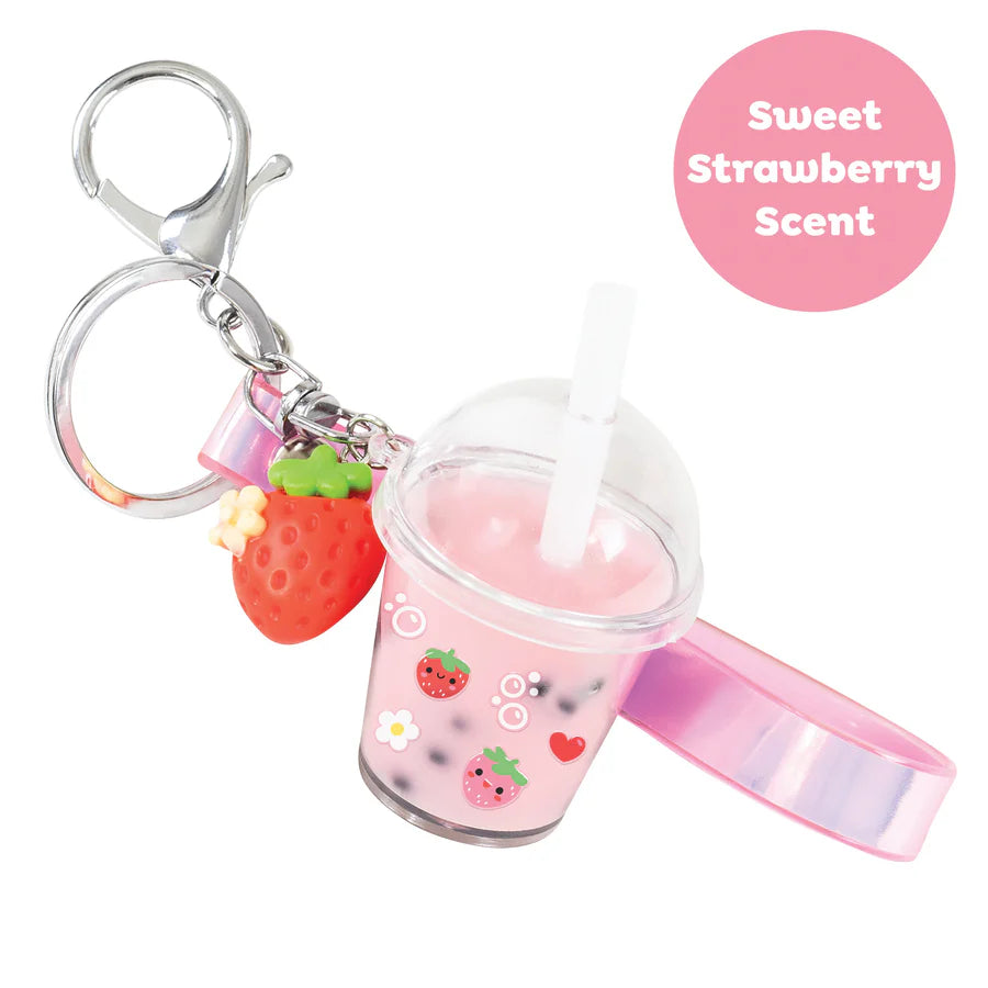 Bag Charm Kit - Strawberry Bubble Tea | Tiger Tribe