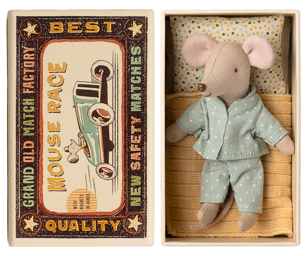 Little Brother Mouse in Matchbox | Maileg