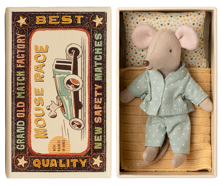 Little Brother Mouse in Matchbox | Maileg