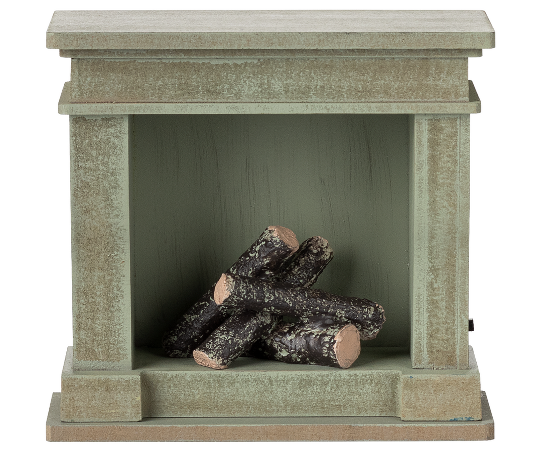 Fireplace, Miniature - Dusty Green | Maileg