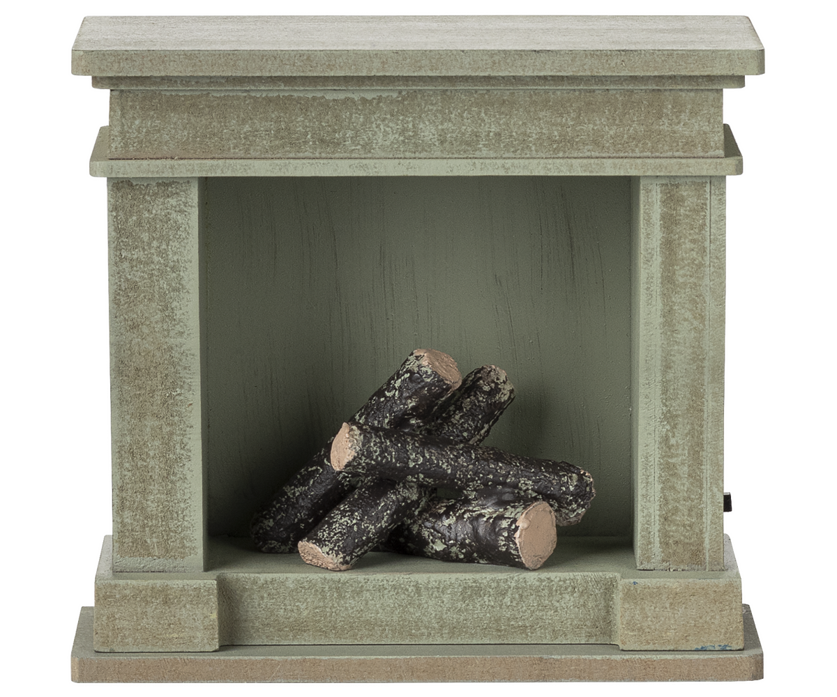 Fireplace, Miniature - Dusty Green | Maileg