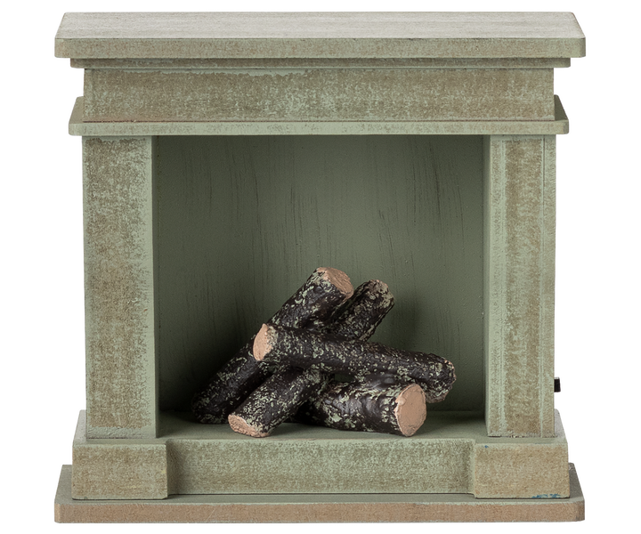 Fireplace, Miniature - Dusty Green | Maileg