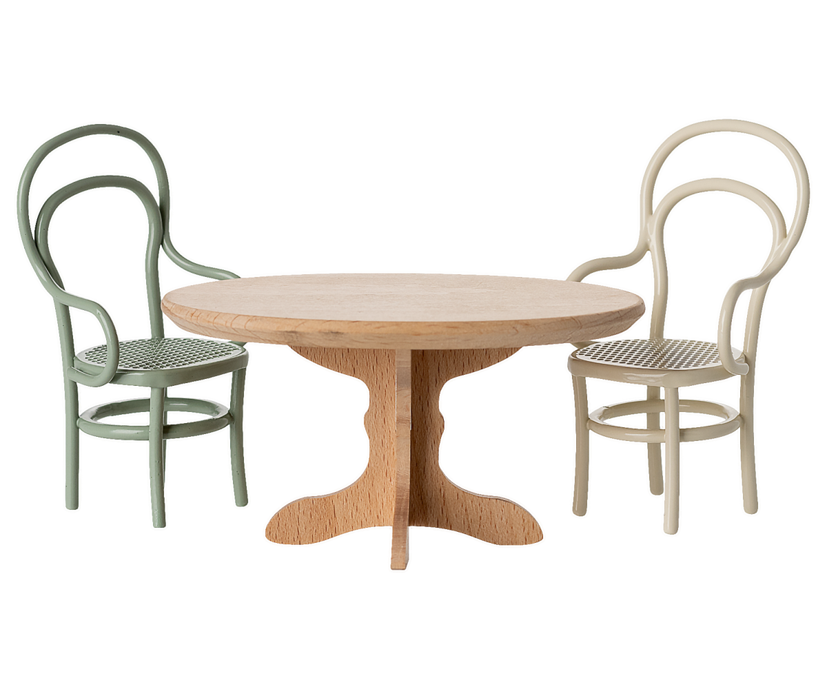Oval Dining Table, Mouse - Nature | Maileg