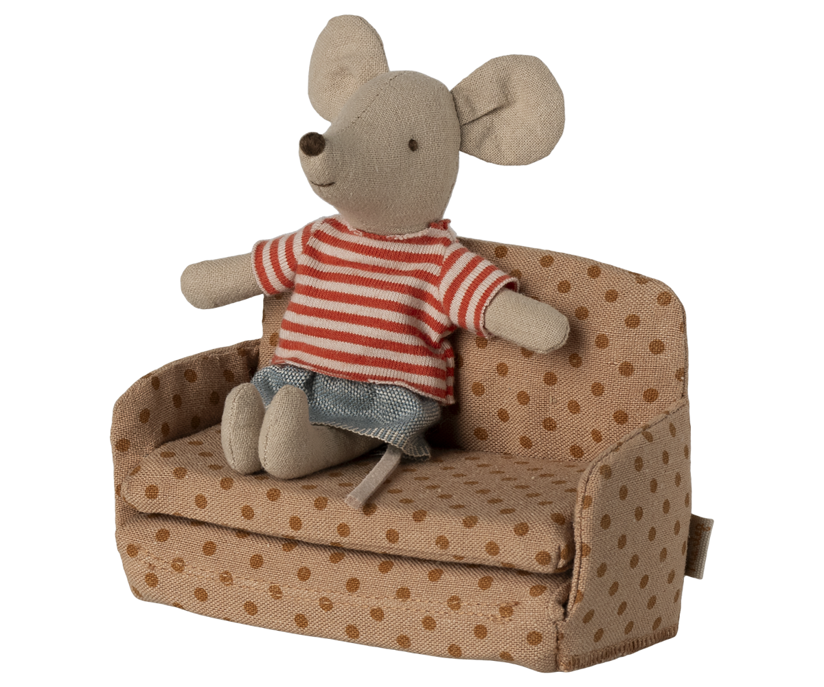 Sofa bed, Mouse - Dots | Maileg