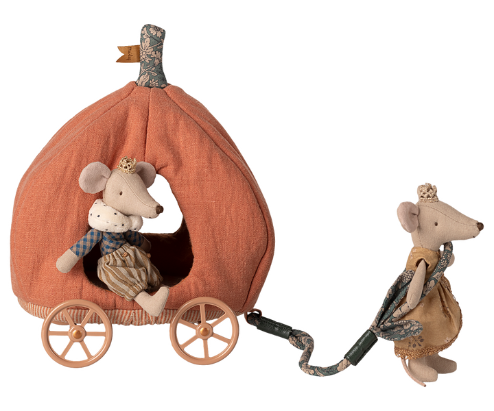 Pumpkin Carriage, Mouse | Maileg