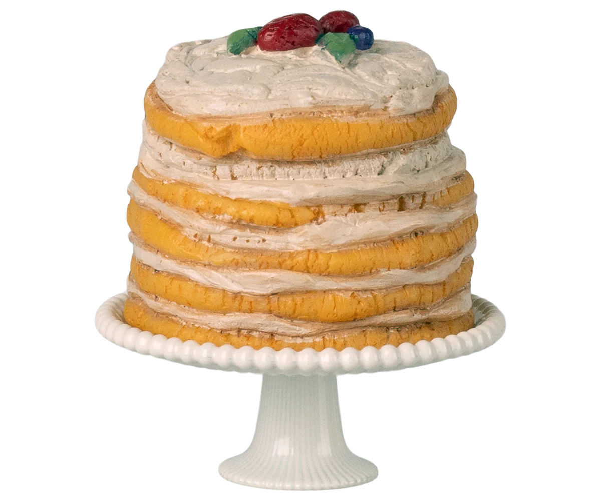 Wedding Cake and Cake Stand, Mouse | Maileg