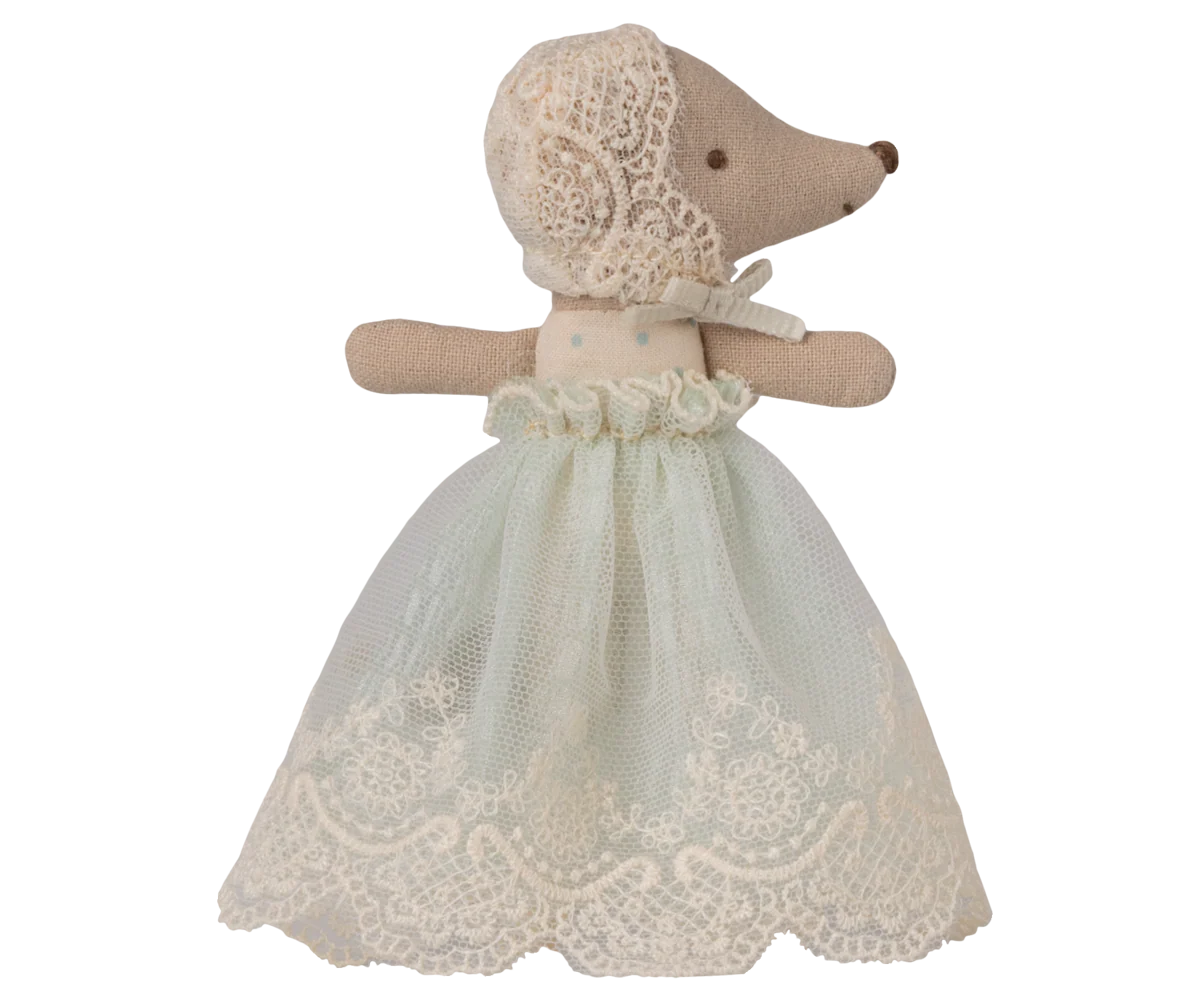 Baby Mouse in Gown - Mint | Maileg