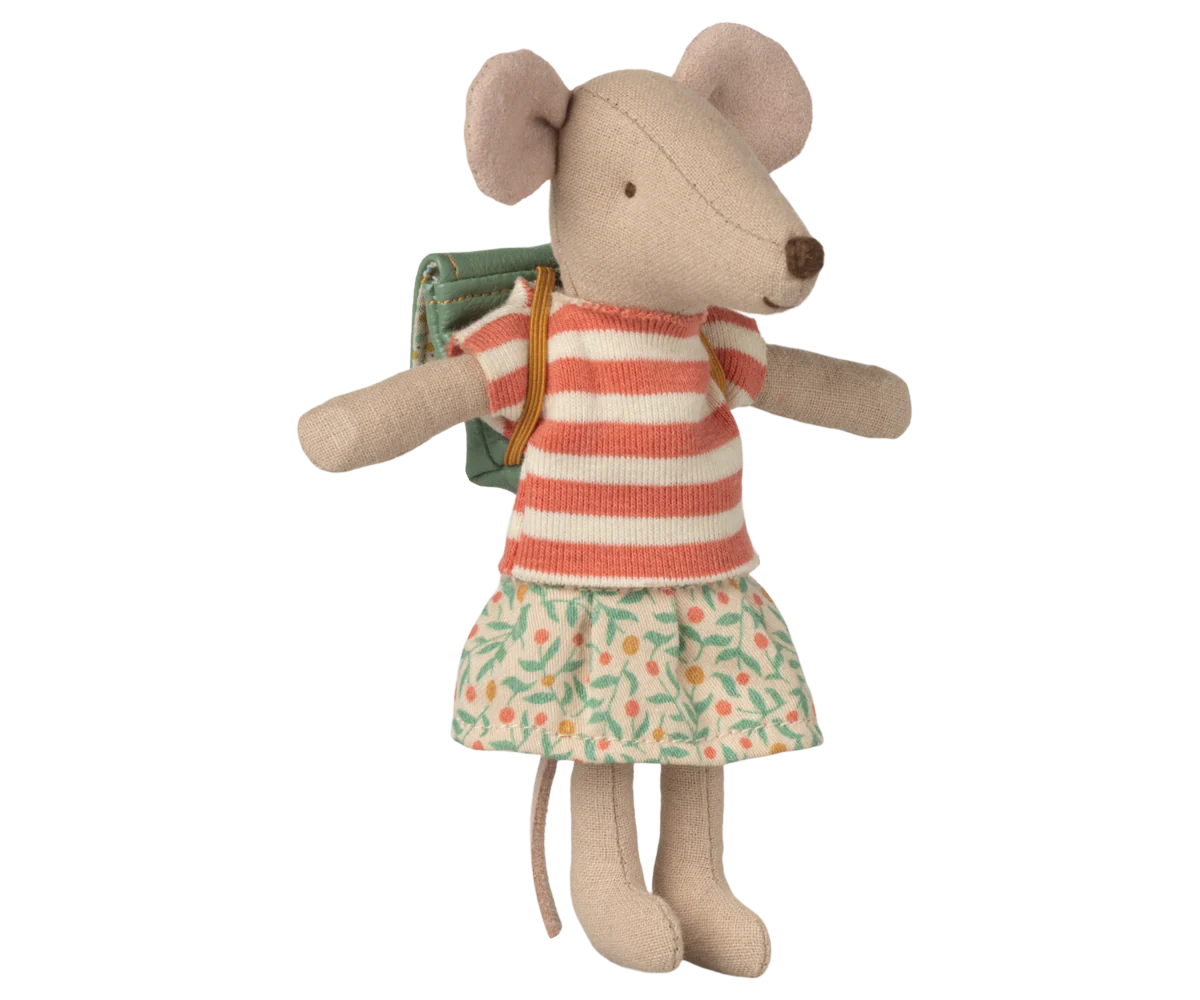Tricycle Mouse, Big Sister - Green | Maileg