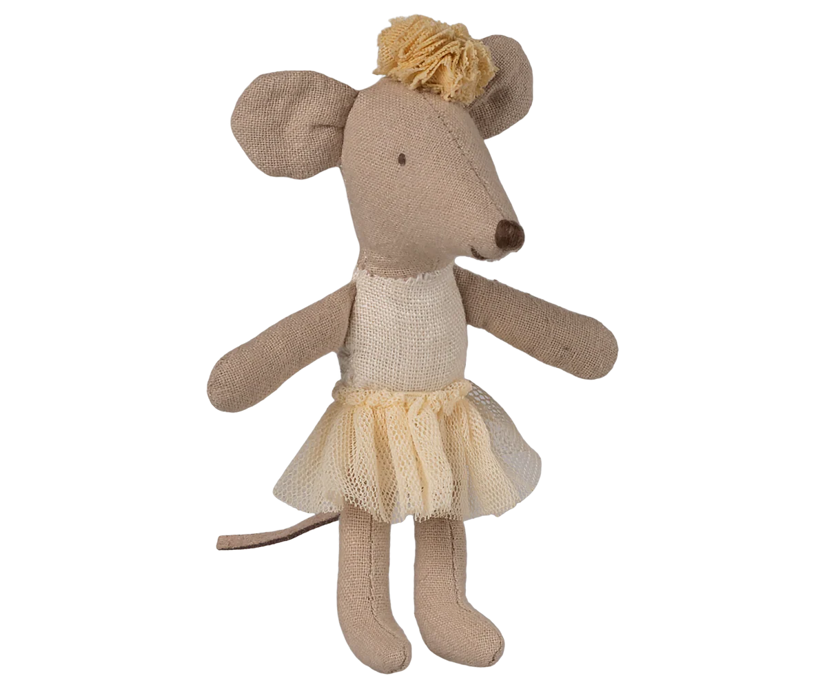 Ballerina Mouse, Little Sister - Off White | Maileg