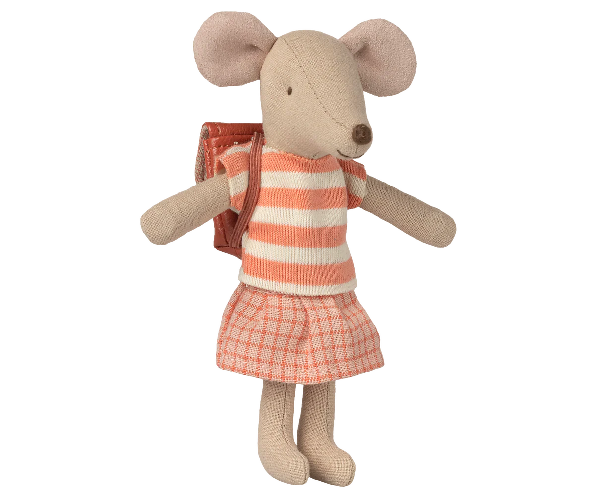 Tricycle Mouse, Big Sister - Coral | Maileg