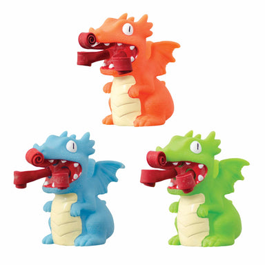 left angled front view of all three dragons