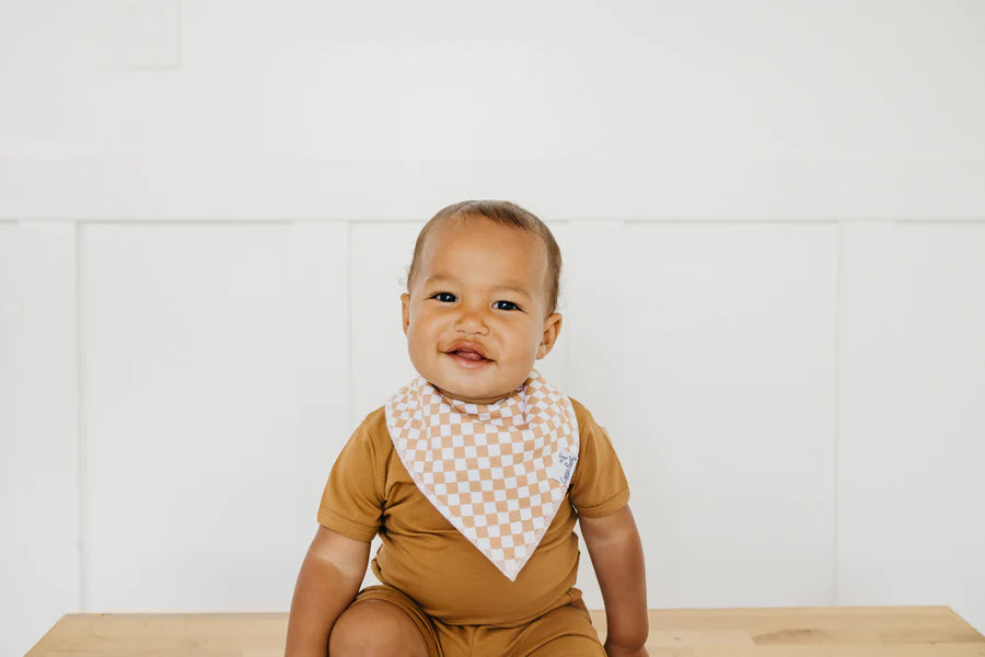 Vance Bandana Bib Set | Copper Pearl