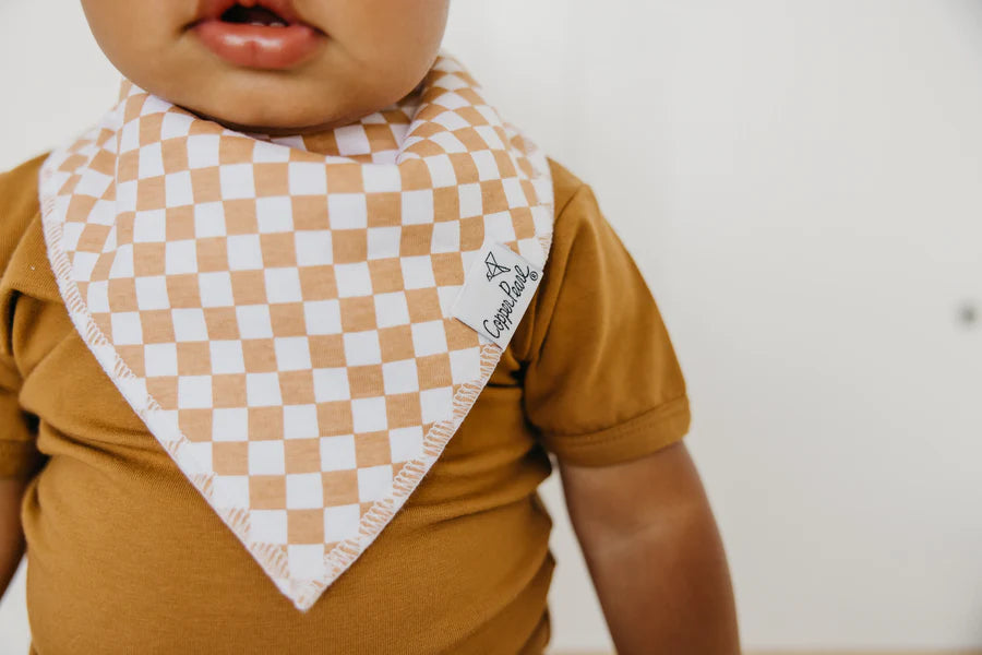 Vance Bandana Bib Set | Copper Pearl