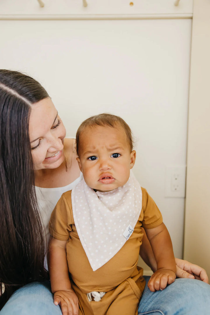 Vance Bandana Bib Set | Copper Pearl