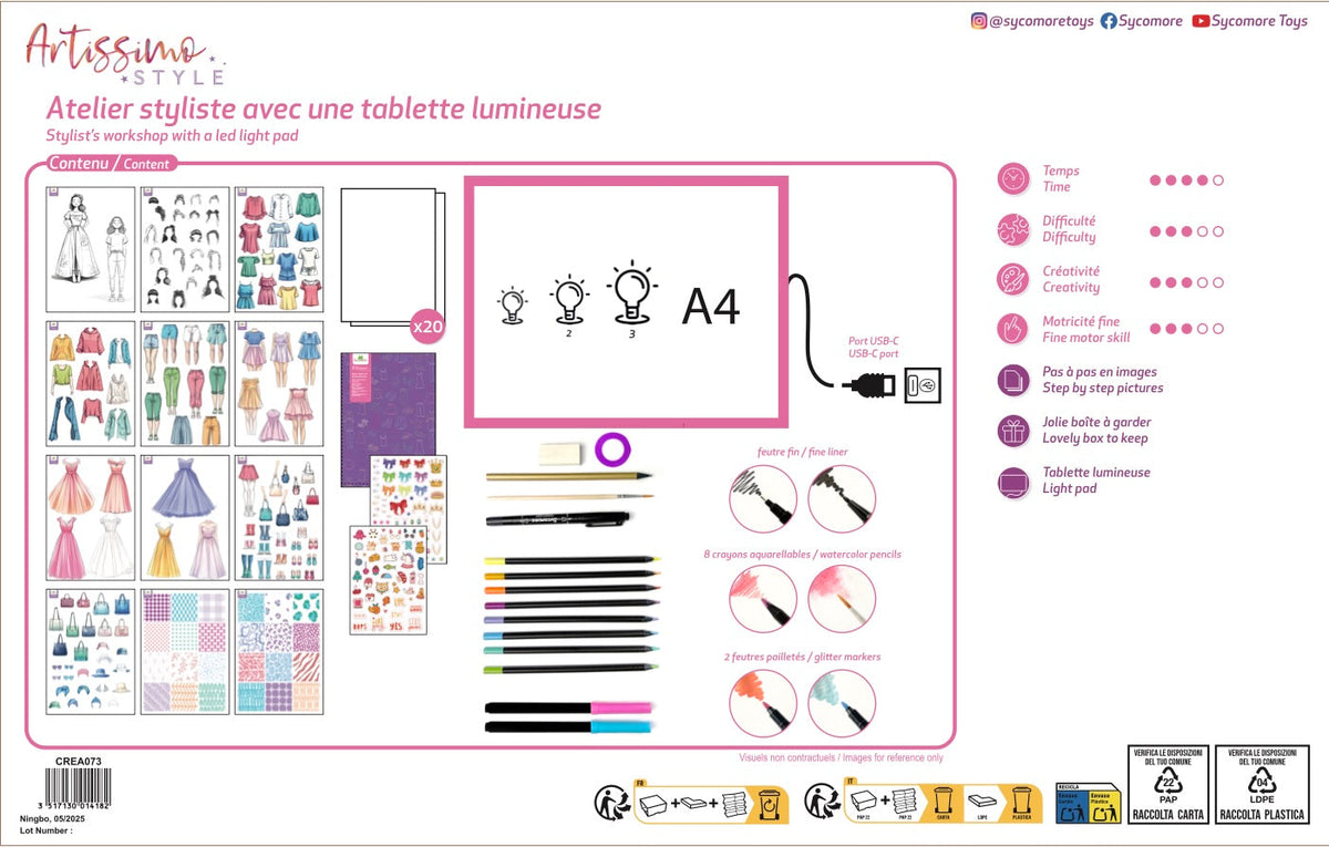 Fashion Workshop Light Pad | Sycomore - LOCAL PICKUP ONLY