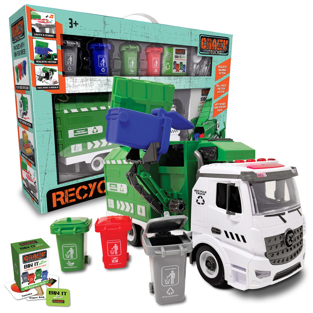 Garbage Recycling Truck - Light & Sound | Thin Air Brands - LOCAL PICK UP ONLY