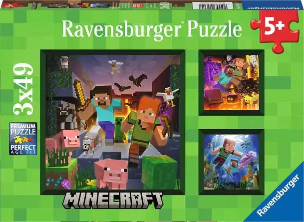 Minecraft Biomes 3x49 Pc Puzzles | Ravensburger