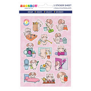 Cleaning Cats & Dogs Glossy Sticker Sheet | MoonBow
