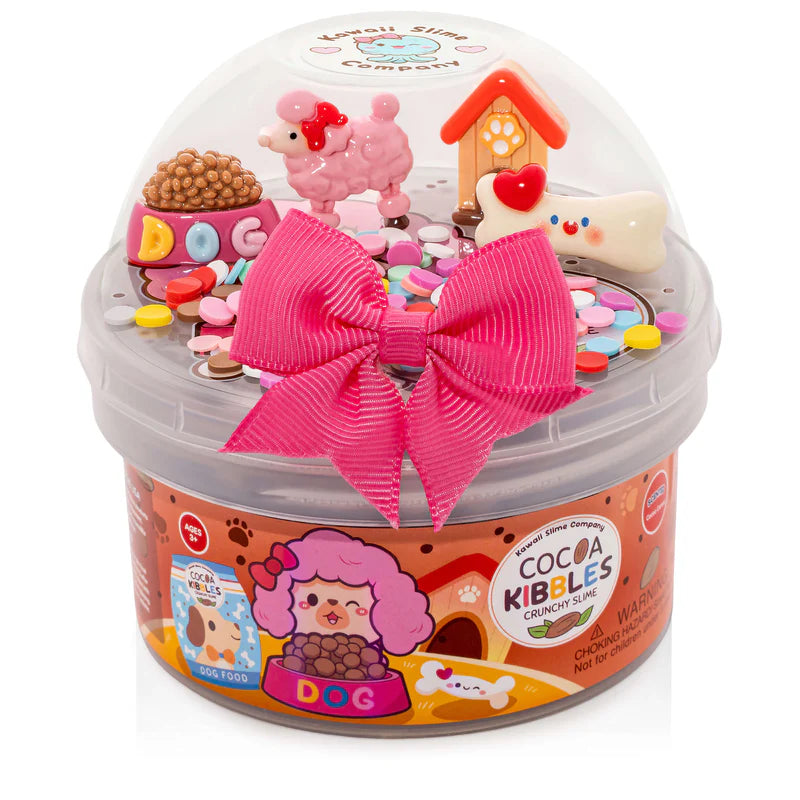 Cocoa Kibbles Crunchy Signature Dome Slime | Kawaii Slime Company
