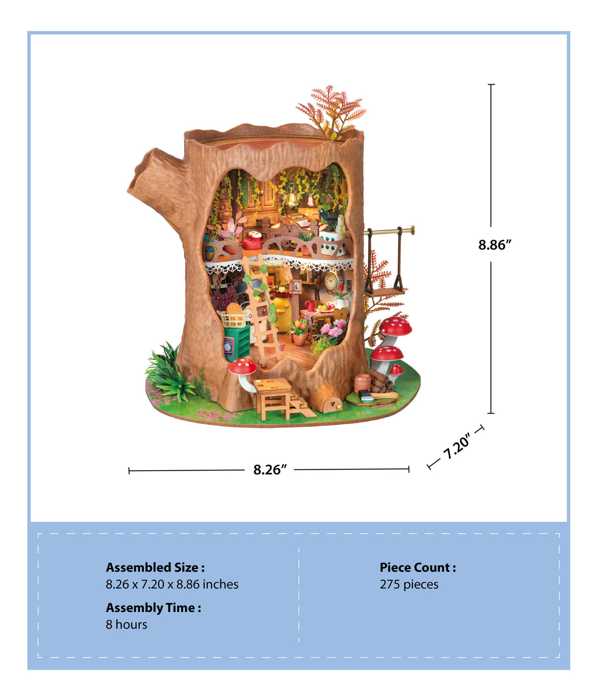 DIY Miniature House Kit: Fairytale Tree House | Hands Craft
