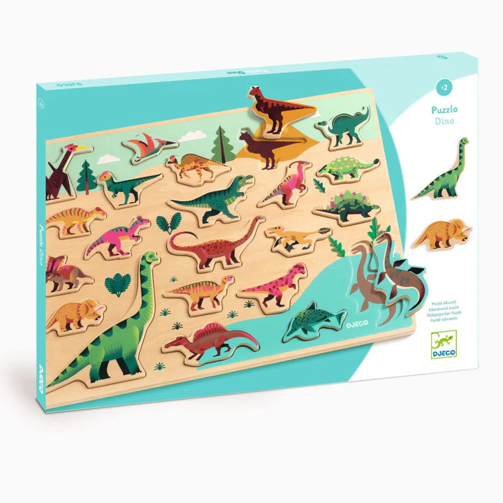 Puzzlo Dino Wooden Puzzle | DJECO