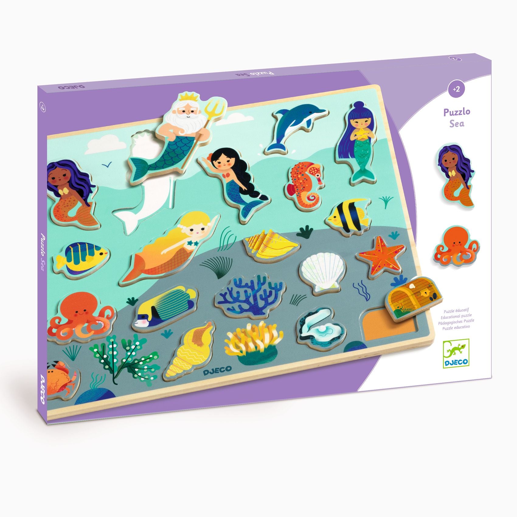 Puzzlo Sea Wooden Puzzles | DJECO