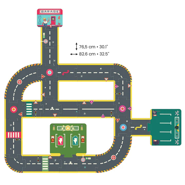Crazy Motors Circuit 26pc | DJECO