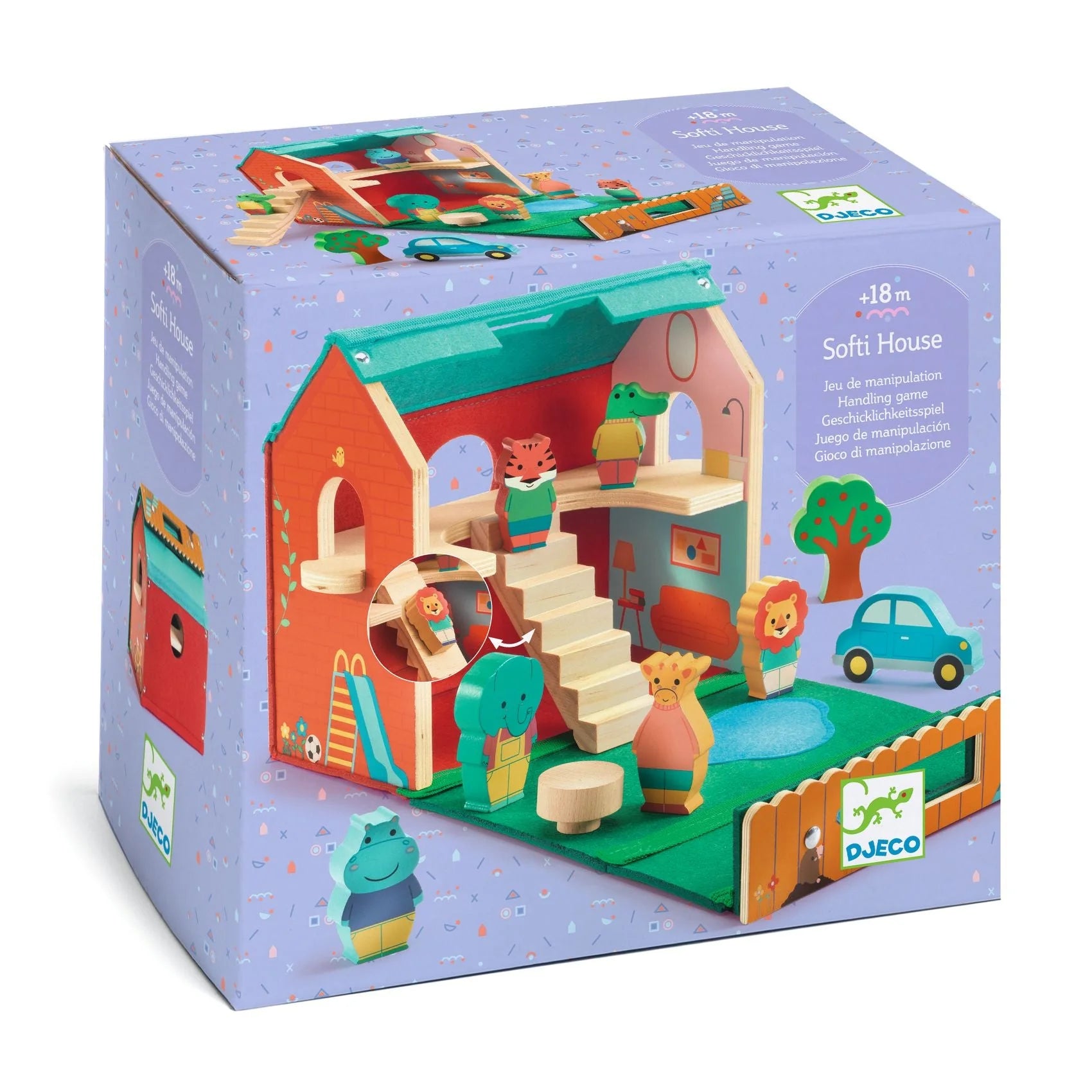 SoftiHouse Wooden House Set | DJECO