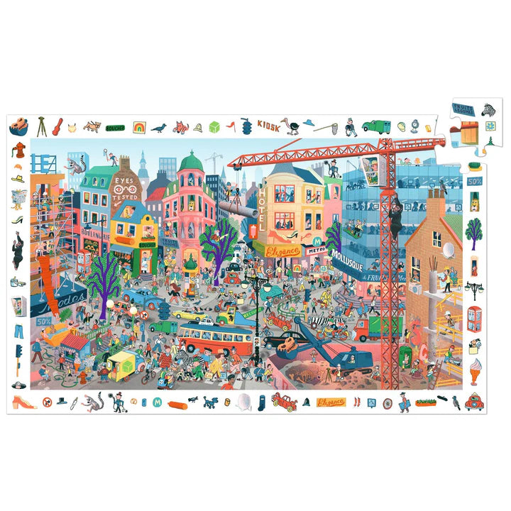 The City 200pc Observation Jigsaw Puzzle + Poster | DJECO