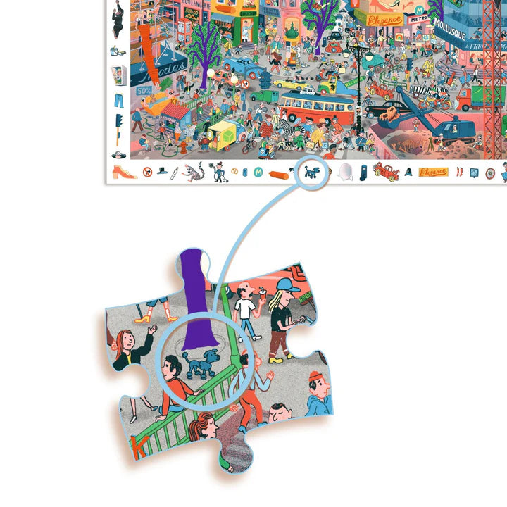 The City 200pc Observation Jigsaw Puzzle + Poster | DJECO