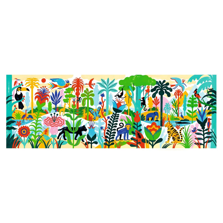 Jungle 100pc Gallery Jigsaw Puzzle + Poster | DJECO