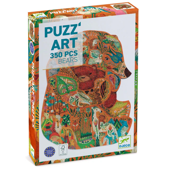 The Bear 300pc Puzz'Art Shaped Jigsaw Puzzle | DJECO