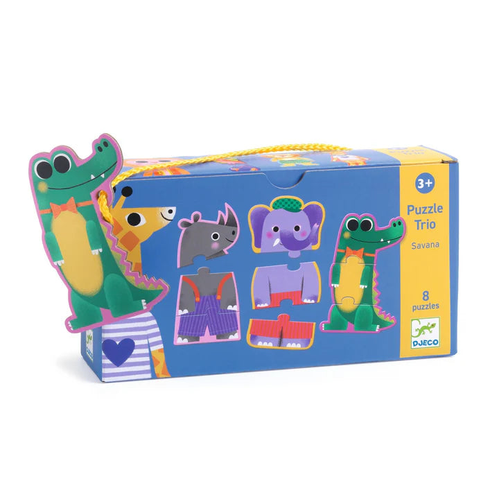 Savana Puzzle Trio Matching Activity | DJECO