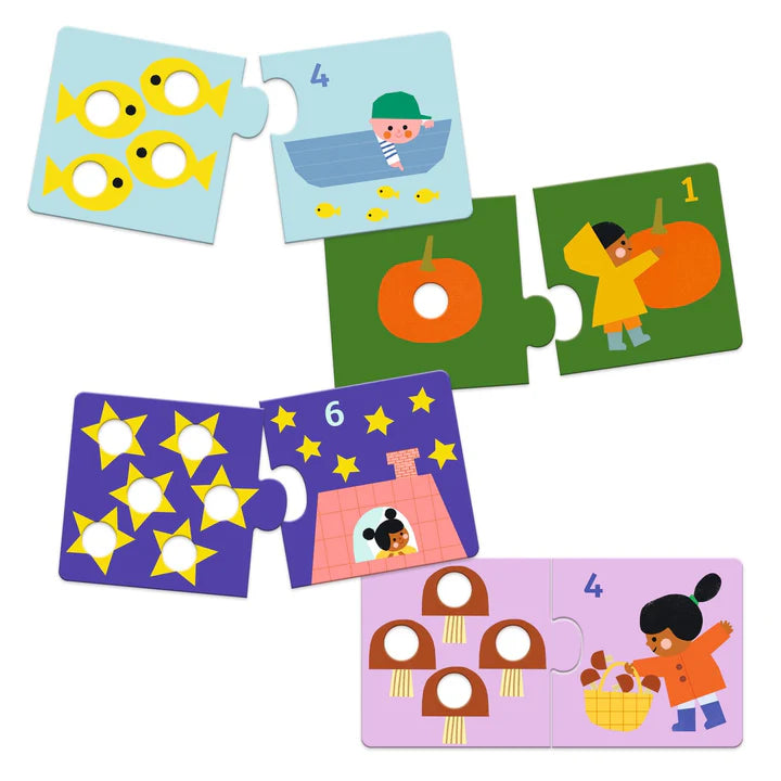 First Figures Puzzle Duo Matching Activity | DJECO
