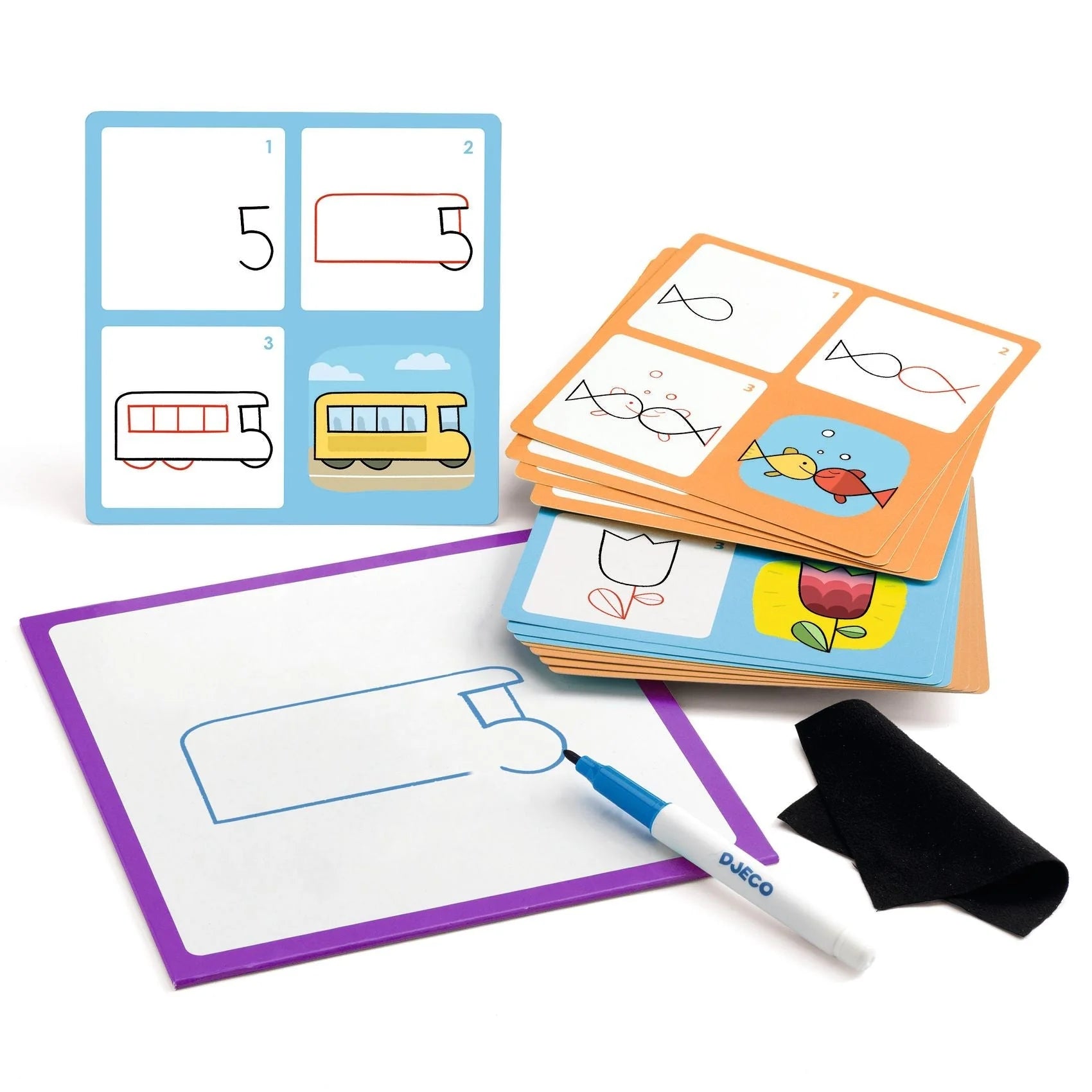 1, 2, 3 & Co - Learn to Draw Step by Step| DJECO