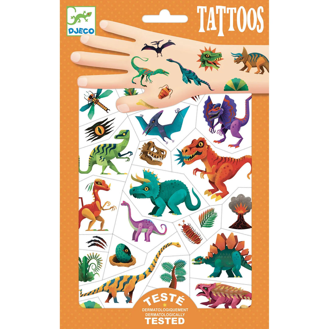 Temporary Tattoos - Dino Club | DJECO